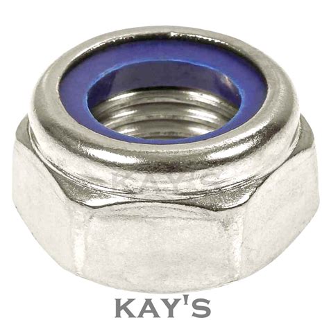 Nyloc Nuts Nylon Insert Locking Nuts Bright Zinc Plated Type T Grade 6 Din 985 Ebay