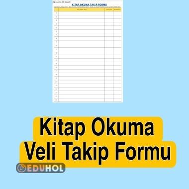 Kitap Okuma Veli Takip Formu Eduhol Etkinlik Ndir Oyun Oyna