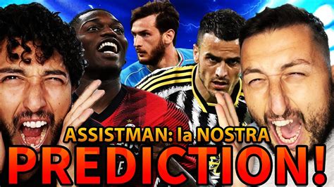 La Nostra Prediction Sulla Classifica Assistman Di Serie A