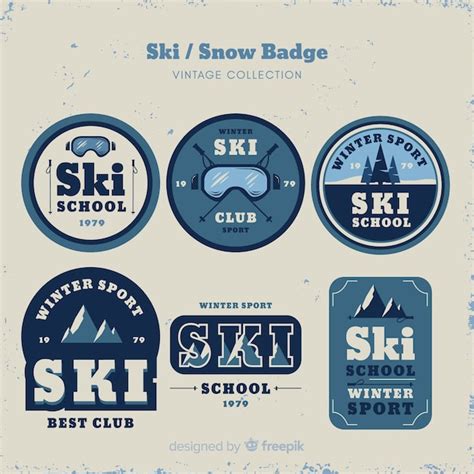 Vintage Ski Logo - Free Vectors & PSDs to Download