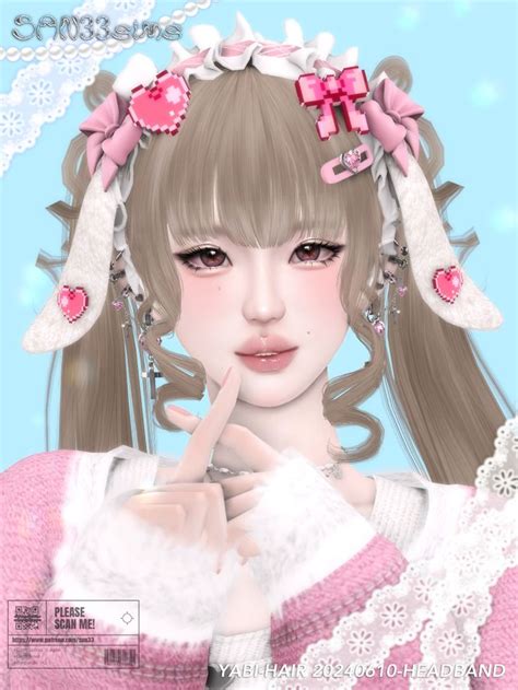 【333】yabi Hair 20240610 Headband San33 In 2024 Sims 4 Custom Content Sims 4 Sims 4 Mods