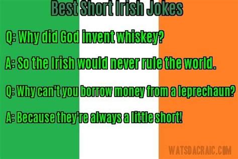 Best Irish Short Jokes | Best short jokes, Short jokes, Jokes