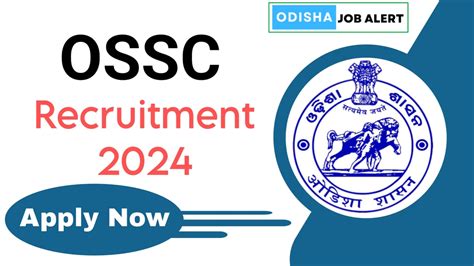 OSSC Recruitment 2024 Apply Online For 60 Posts Odisha Job Alert