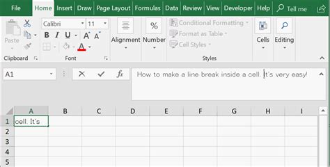 How To Start A New Line Within A Cell Office Hack