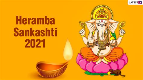 Festivals And Events News Know Heramba Sankashti Chaturthi 2021 Tithi