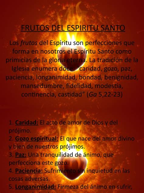 6 Frutos Del Espiritu Santo Pdf