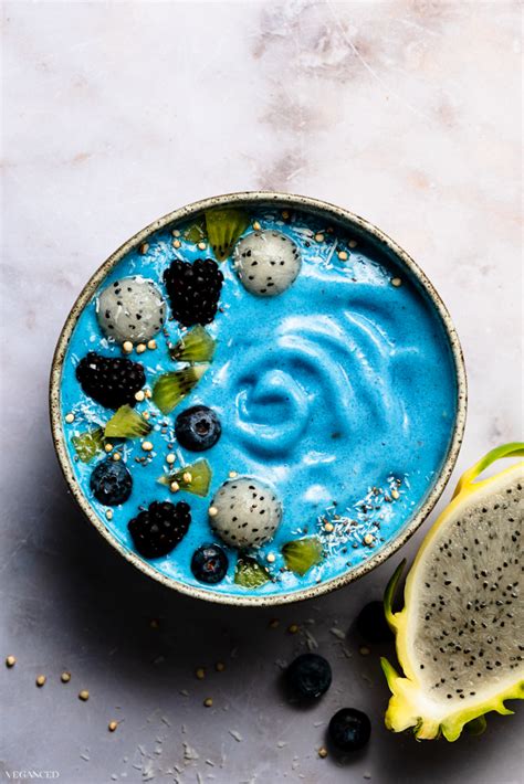 Blue Spirulina Smoothie Bowl Veganced