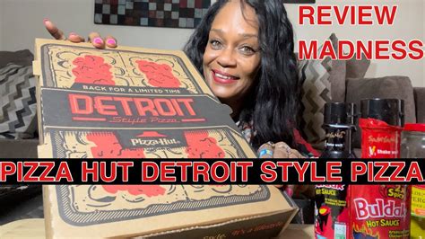 Pizza Hut Detroit Style Pizza Mukbang Review The Worst Pizzahut