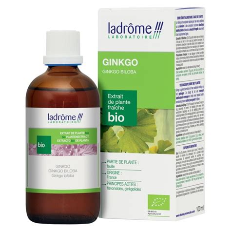 Ladr Me Extraits De Plantes Fra Ches Ginkgo Biloba Bio Ml Pas Cher