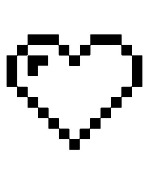 Free Printable Minecraft Heart