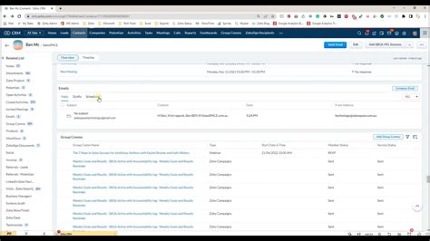How To Create Draft Emails In Zoho Crm Youtube