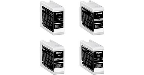 Epson Ultrachrome Pro Black And Gray Ink Cartridge Set B H