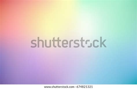 Pastel Colorful Blurred Rainbow Abstract Background Stock Vector