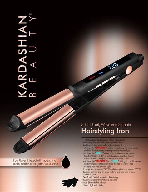 Kardashian Beauty 3 In 1 Ceramic Hairstyling Iron