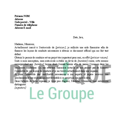 Lettre De Motivation Demande De Formation Permis Poids Lourd Exemple