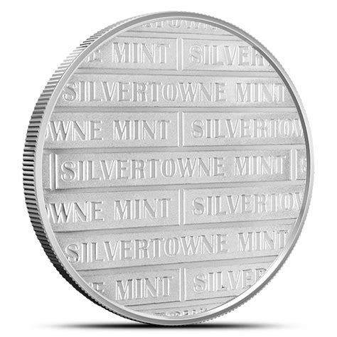 Oz Silvertowne Mighty Eagle Silver Round L Jm Bullion