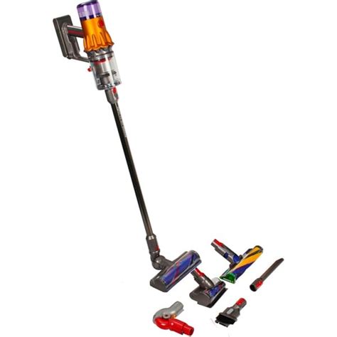 Dyson V Detect Slim Absolut Stielstaubsauger Grau Gelb