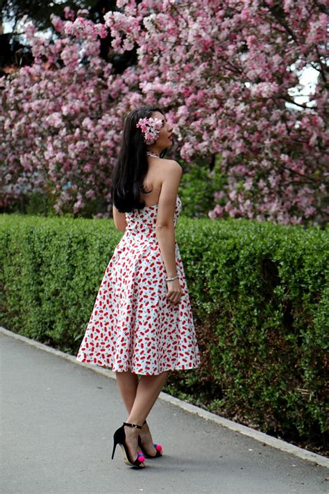 Cherry Dress And Blossom Trees I Am Georgiana