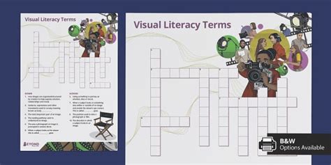 Visual Literacy Terms Crossword L Enseignant A Fait