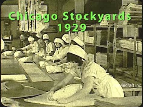 Meat Packing 1929 The Chicago Union Stockyards Almost 100 Years Ago