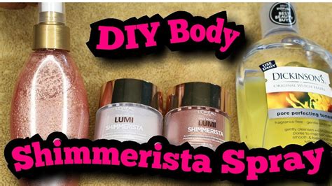 Diy Body Shimmer Spray 💋 Youtube