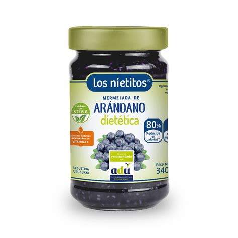 Mermelada De Arandanos Sin Azúcar Los Nietitos 340g La Molienda