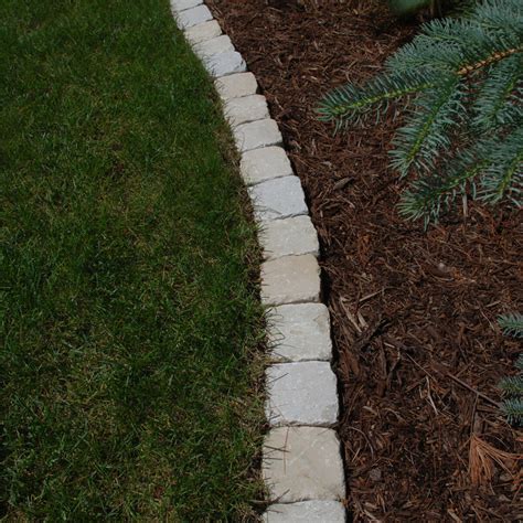 Lawn Edging - Natural Stone - Badger State Maintenance