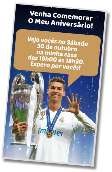 10 MELHORES Convites Cristiano Ronaldo WHATSAPP DIGITAL