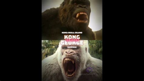 Kong Vs George Shorts Kongskullisland Rampage Monsterverse