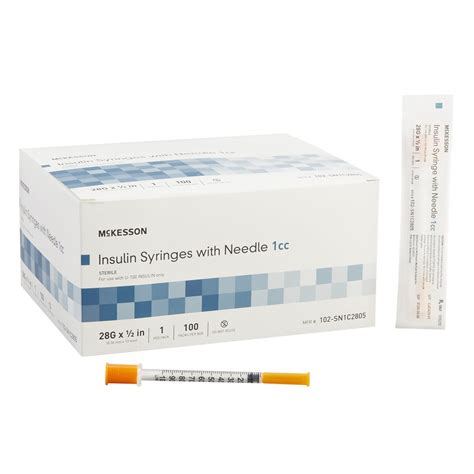 Mckesson Insulin Syringes With Needle Pack Of At Ritewaymed