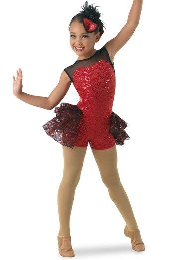 Weissman® Open Back Sequin Biketard W Bustle Dance Outfits Biketard Dance Costume Dance