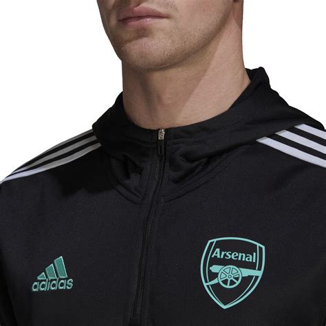 Sweat Zipp Capuche Arsenal Noir Vert Sur Foot Fr