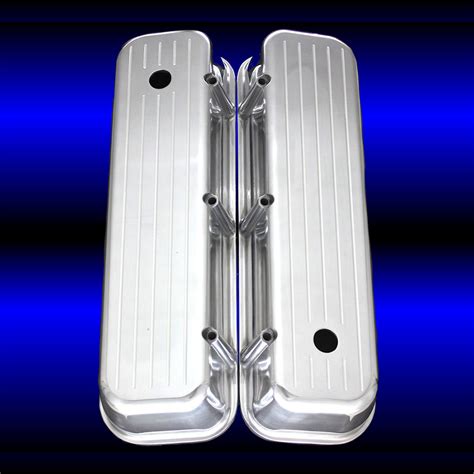 MCC6230 Polished Aluminum Big Block Chevy Tall Ball Milled Valve Covers