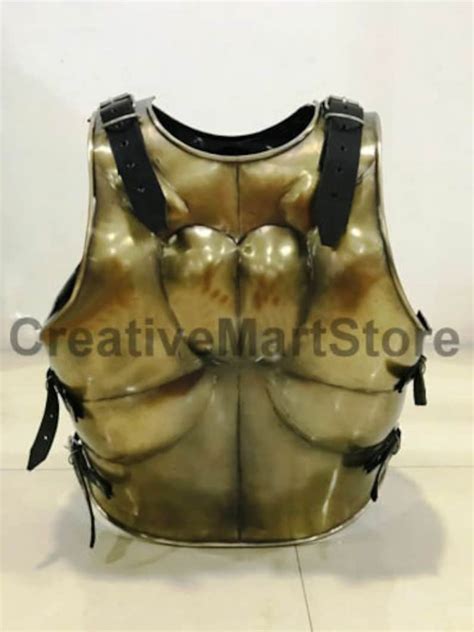 Muscle Breastplate Cuirass Body Armor Roman Greek Jacket Etsy