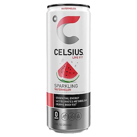 Celsius Energy Drink Sparkling Watermelon 12 Fl Oz The Fresh Grocer