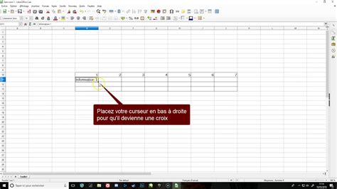 Libre Office Calc Remplissage Automatique Des Cellules YouTube