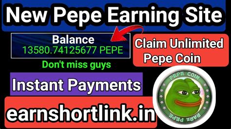 New Pepe Earning Site 2024 High Paying Pepe Faucet Claim Unlimited