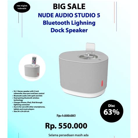Jual Nude Studio Lightning Dock With Bluetooth Shopee Indonesia