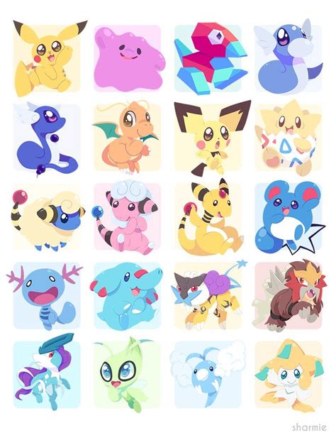 Poke Stickers 04 By Chocochaofun Cute Pokemon Wallpaper Pokemon