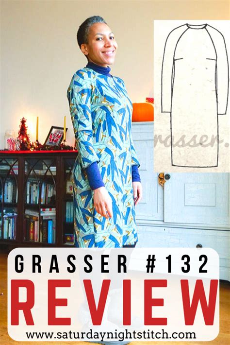 Grasser No 132 Raglan Sleeve Dress Sewing Pattern Review Saturday Night Stitch