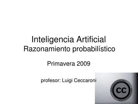 Ppt Inteligencia Artificial Razonamiento Probabil Stico Powerpoint