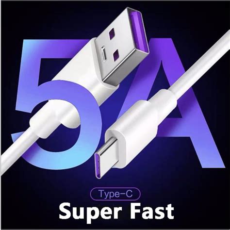 Cabo de Carga Rápida Usb Tipo C 5A CELULAR Shopee Brasil