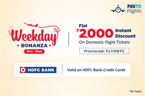 Hdfc Bank Credit Card Offer On Paytm Flights