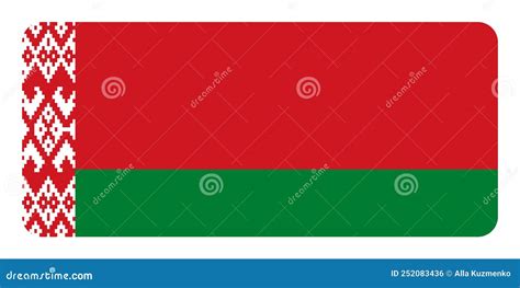 Flag of Belarus. Belarusian National Symbol in Official Colors ...