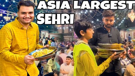 ASIA LARGEST AND MOST BEAUTIFUL SEHRI WITH JDC ZAFFAR ABBAS