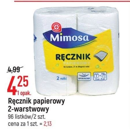 Ręcznik papierowy Mimosa 14 TANIEJ promocja E Leclerc Ding pl