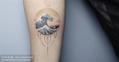 The Great Wave Off Kanagawa Tattoo On The Right Inner