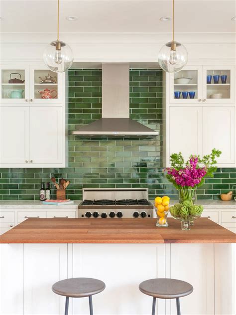 22 Trendy Green Kitchen Tiles - Home Decoration and Inspiration Ideas