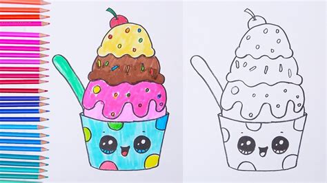 Cup Ice Cream Drawing