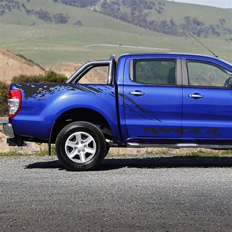 Kit Faixa Nova Ford Ranger Adesivo Lateral Grafite